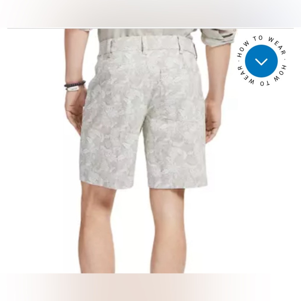 (S) Flant Front Floral Printed Shorts for men